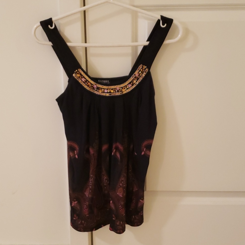 Y2K NWT Express Sequin Tank Top